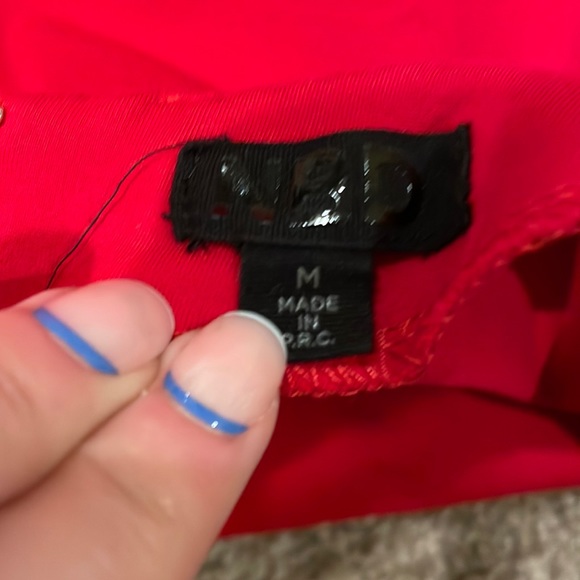 NBD Red Backless Dress - Picture 7 of 8